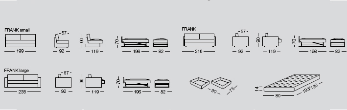 sofa and sofa bed messurments
